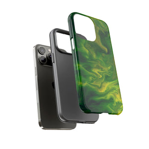 Green Smoke Ink Art iPhone Case (Protective) Phone Case