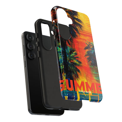 Tropical Sunburst Samsung S25 Case - Tough