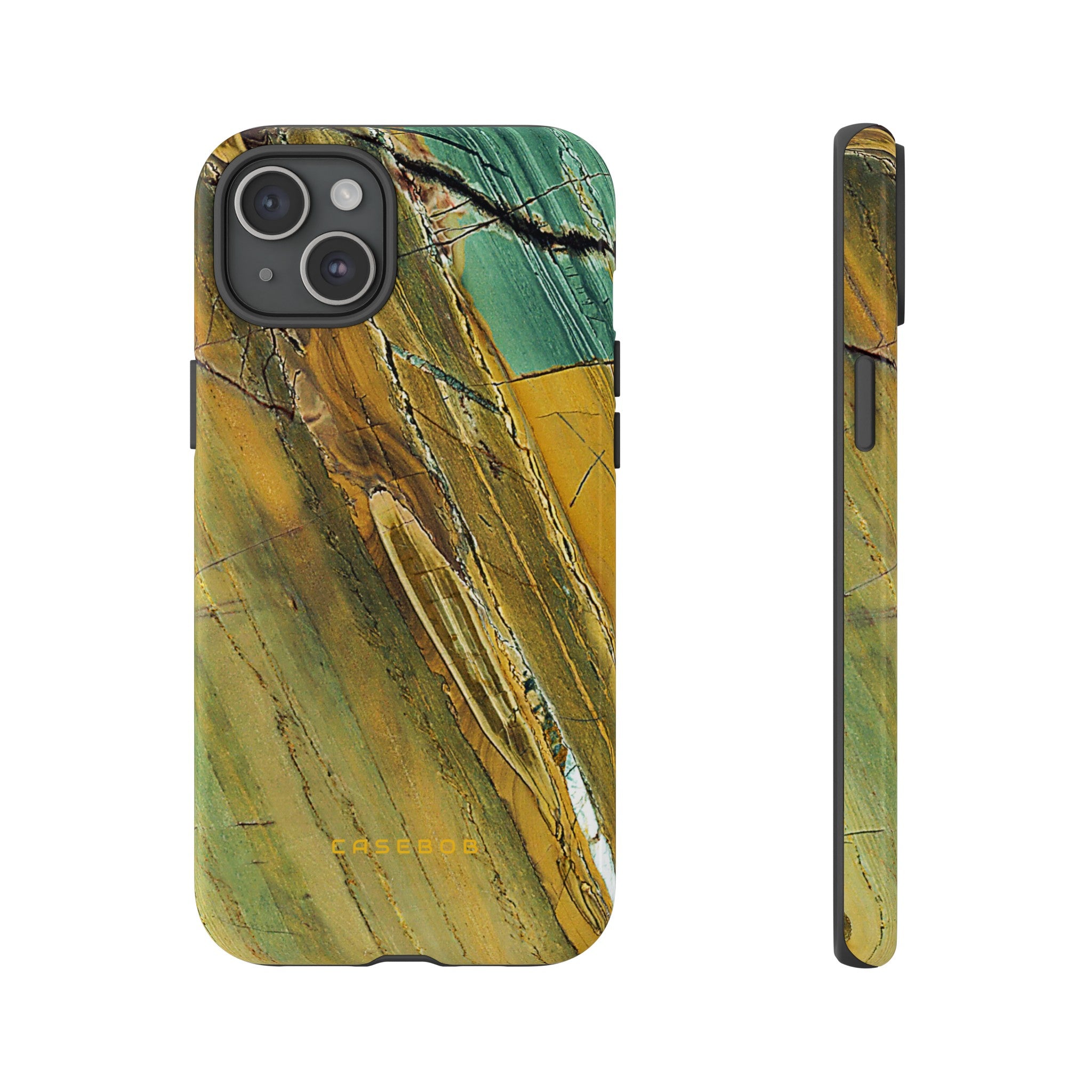 Cracked Yellow - Protective Phone Case