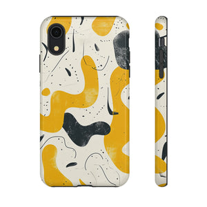 Yellow Linear Harmony - Protective Phone Case