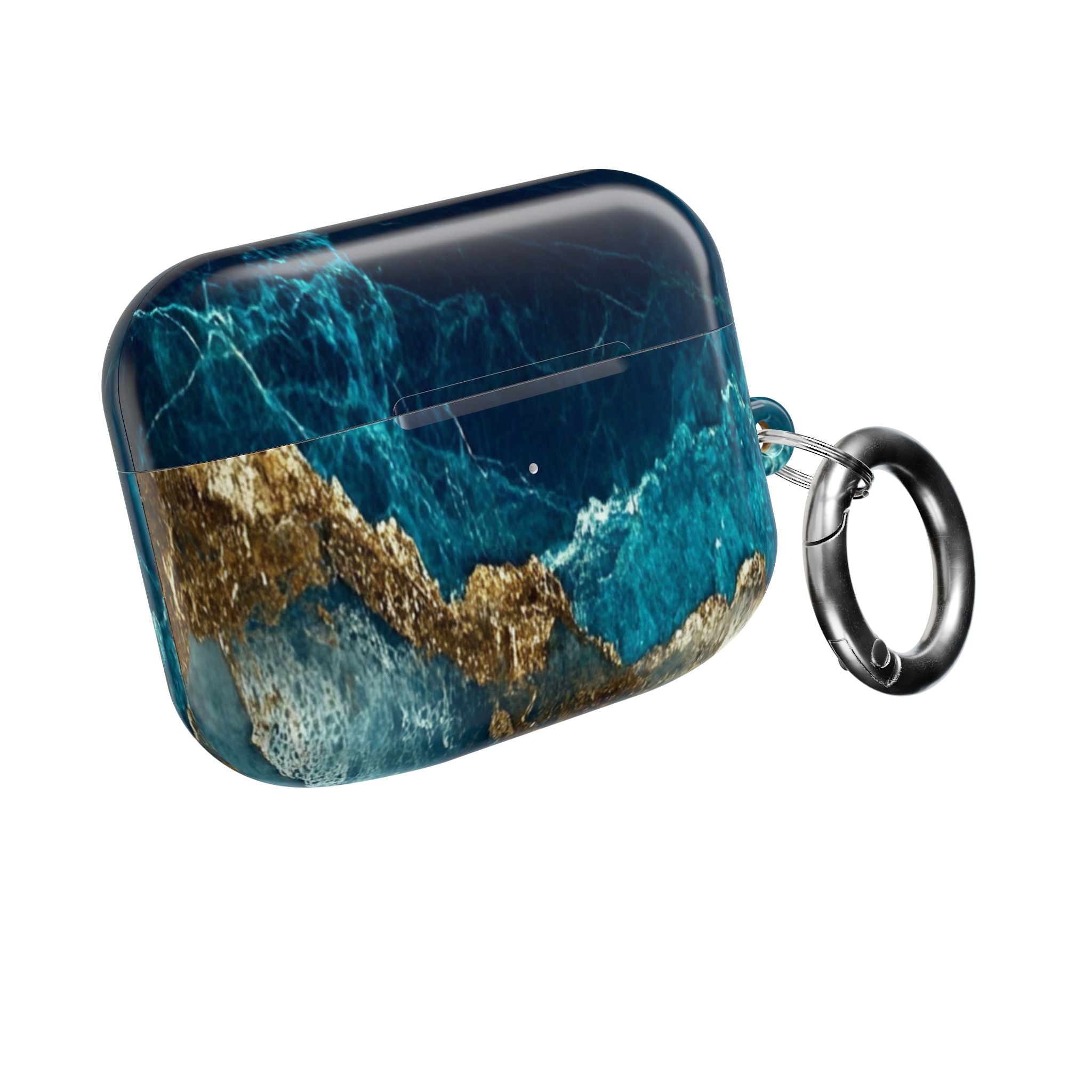 Golden Fracture Teal - AirPods Case
