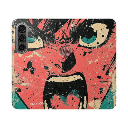 Shouting Face Burst - Samsung S23 Case - Wallet