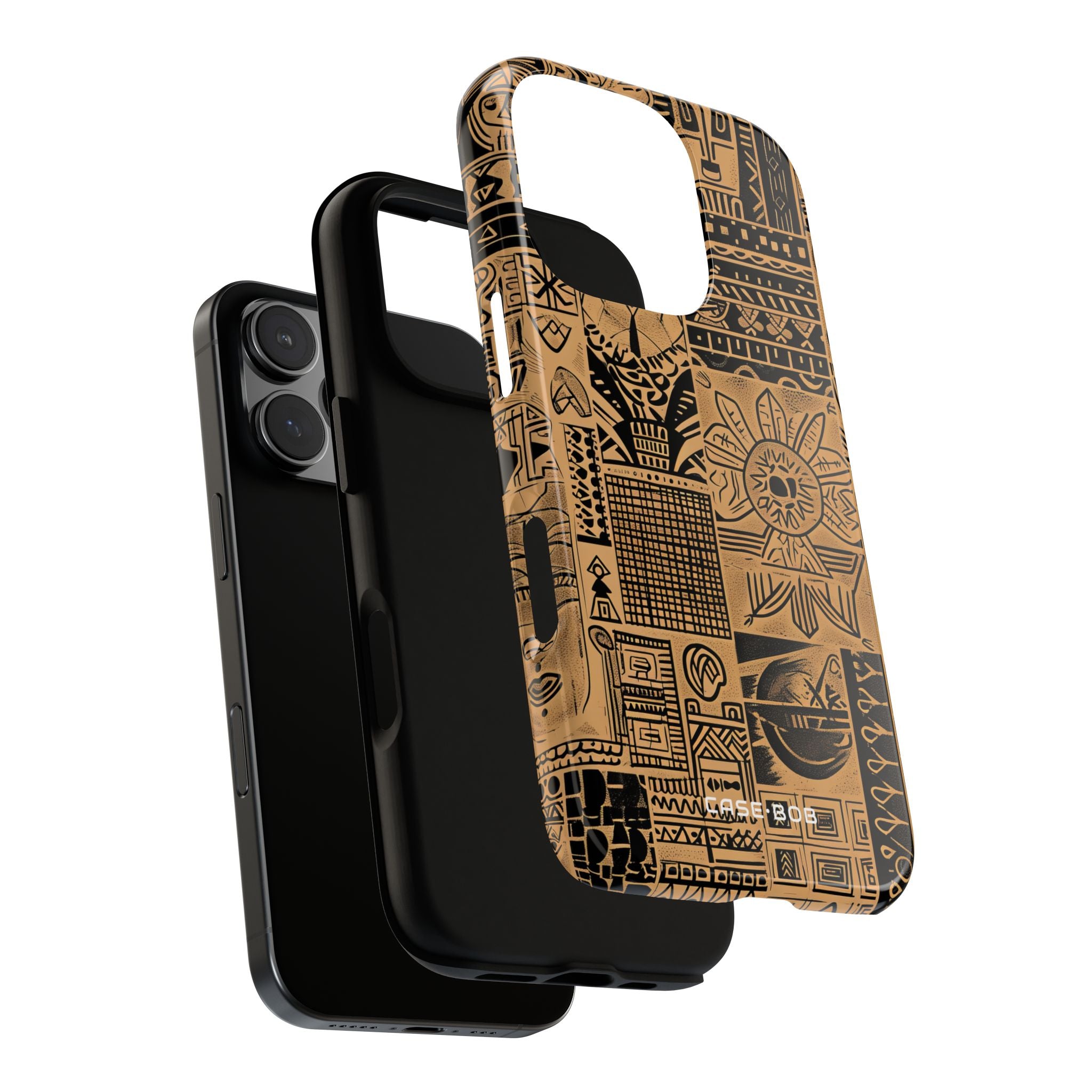 Tribal Grid iPhone 16 Pro Case - Tough