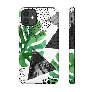 Grunge Green Tropical - Protective Phone Case