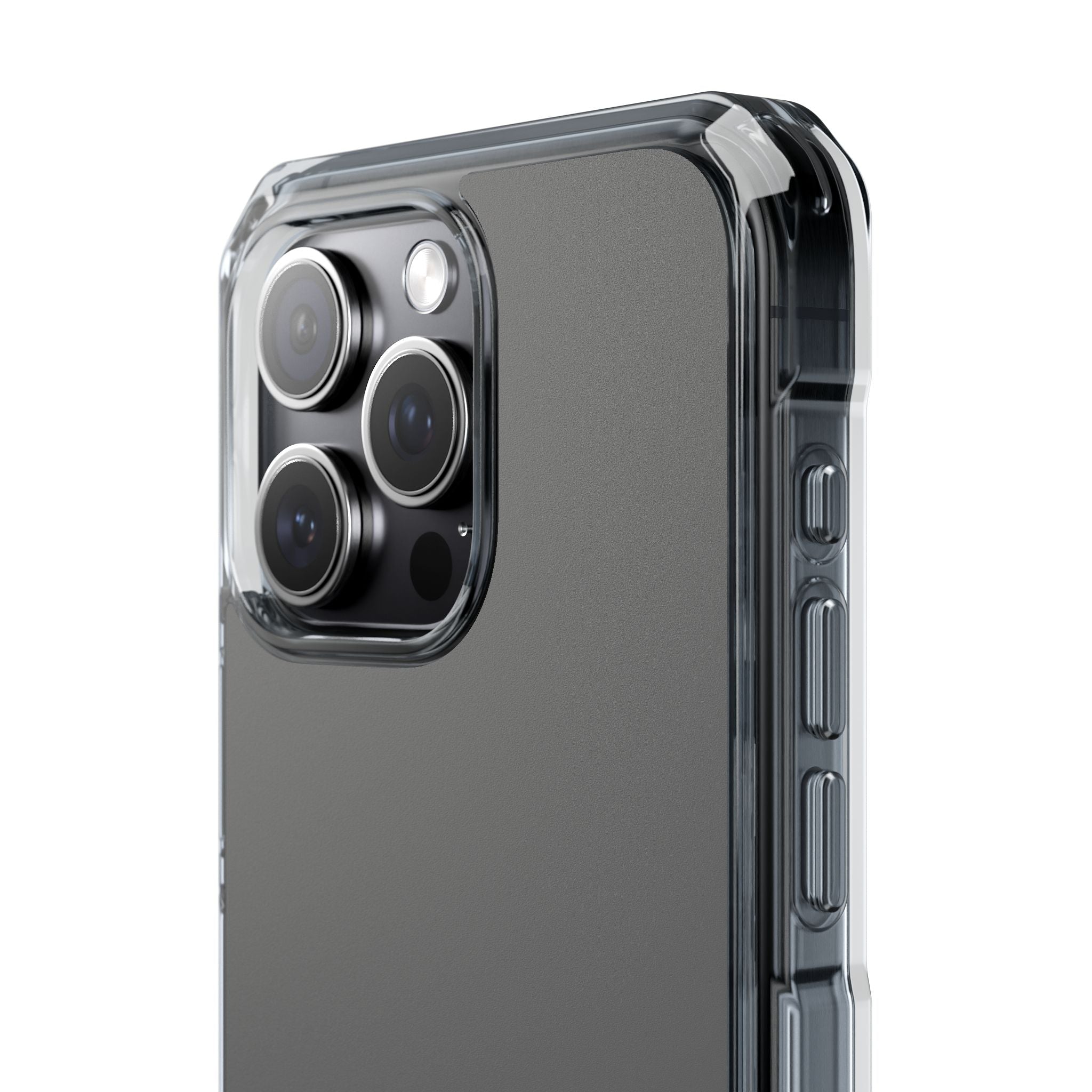 Dim Gray - Clear Impact Case for iPhone