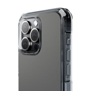 Dim Gray | Phone Case for iPhone (Clear Impact Case - Magnetic)