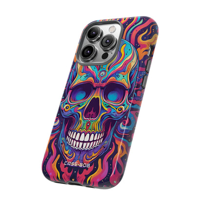 Flaming Skull iPhone 14 Pro Case - Tough