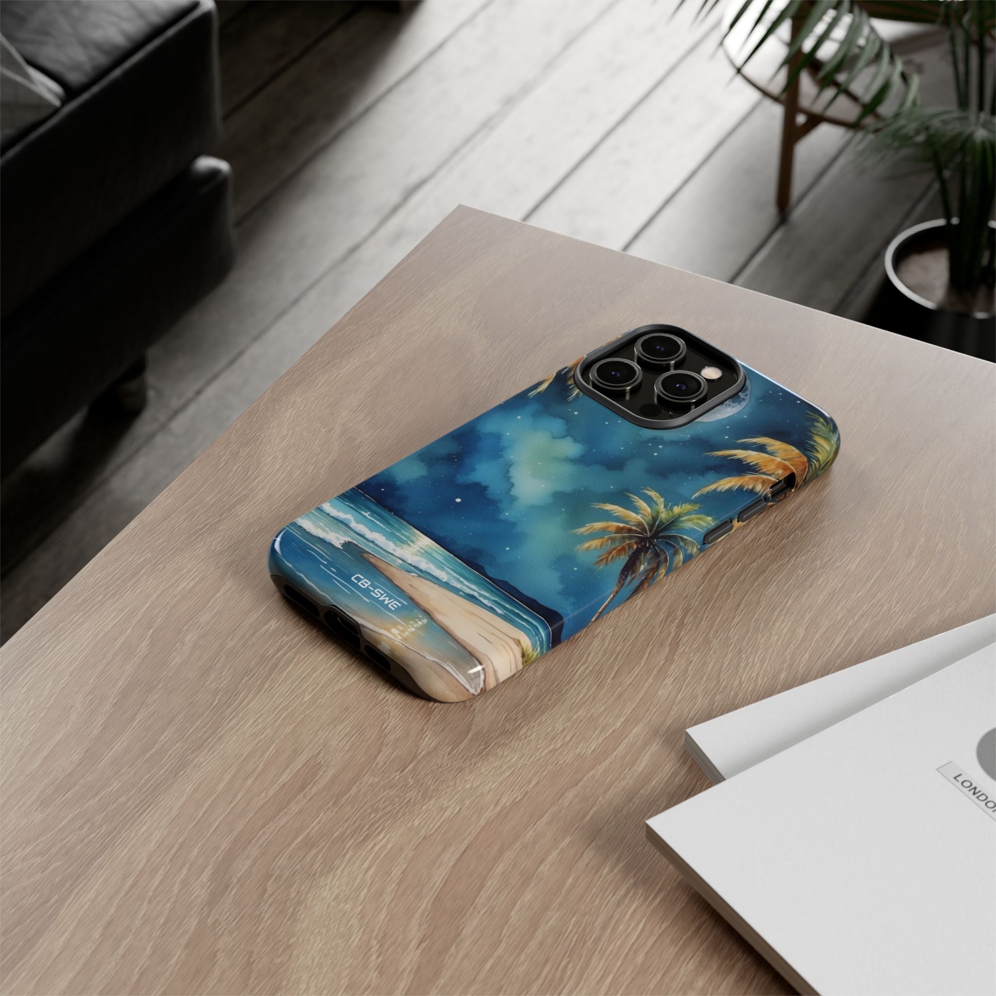 Moonlight Kisses Waves - iPhone Case