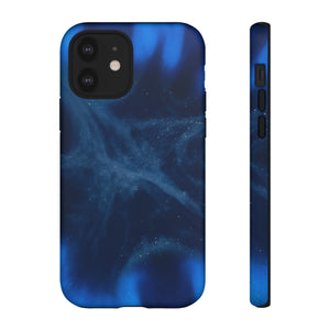 Blue Space Ink Art iPhone Case (Protective) iPhone 12 Matte Phone Case