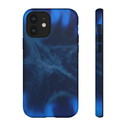 Blue Space Ink Art iPhone Case (Protective) iPhone 12 Matte Phone Case