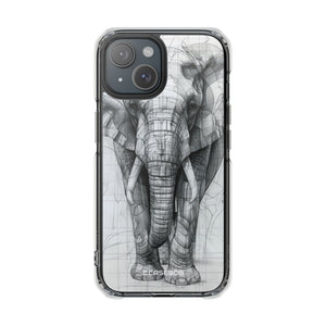 Technic Elephant - Phone Case for iPhone (Clear Impact - Magnetic)