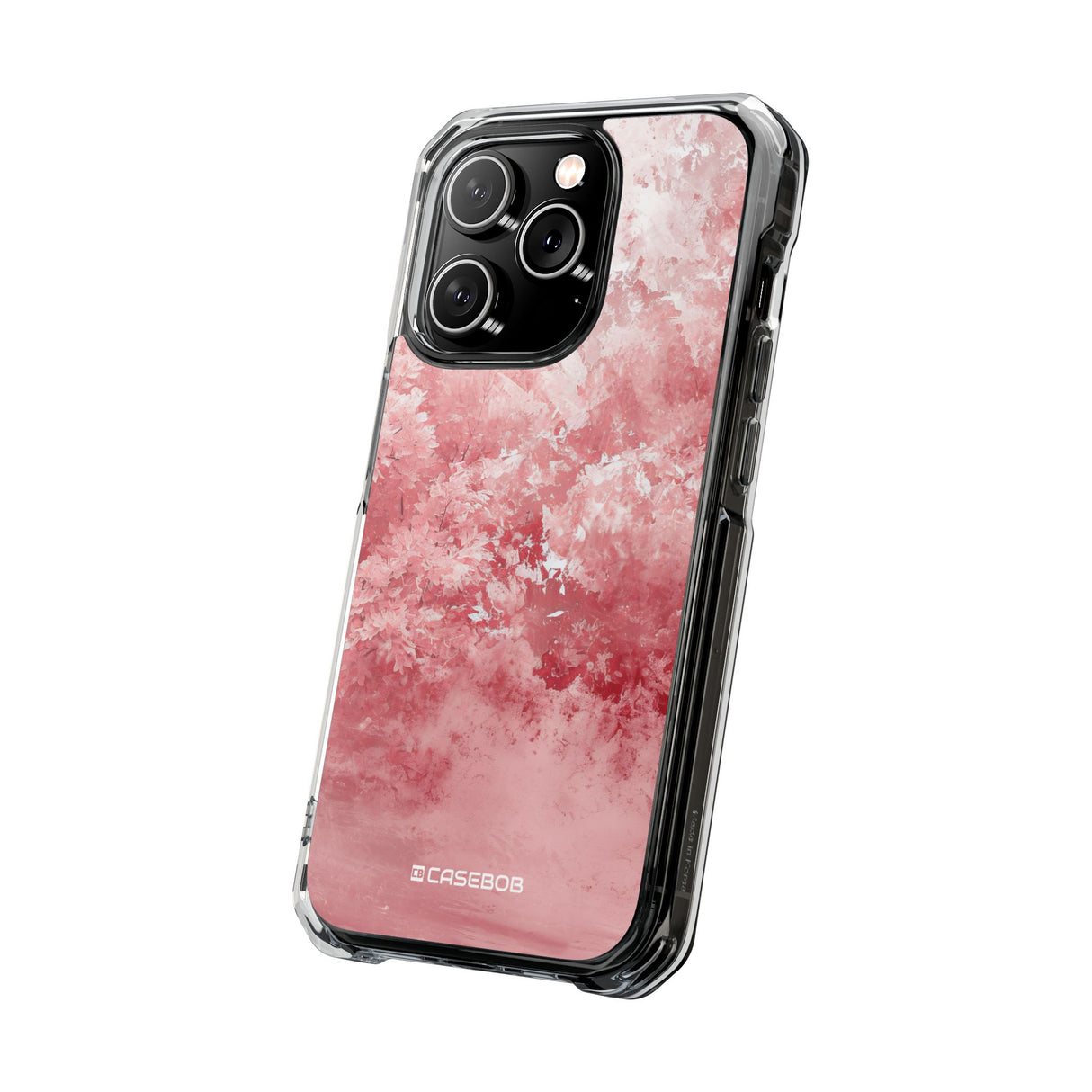 Pantone Rose Design | Handyhülle für iPhone (Clear Impact Case – magnetisch) 