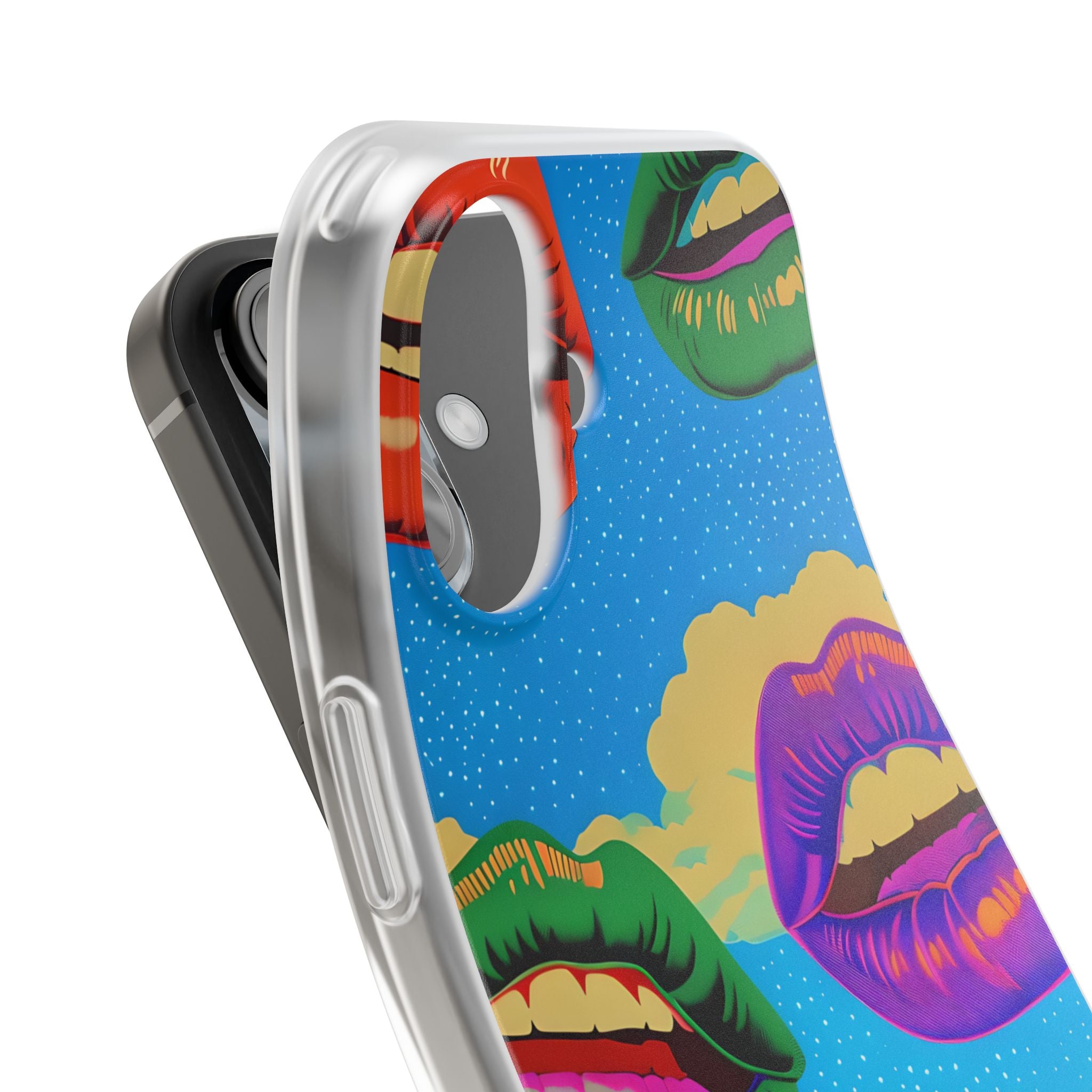 Colorful Lipscape iPhone 16 Case - Soft