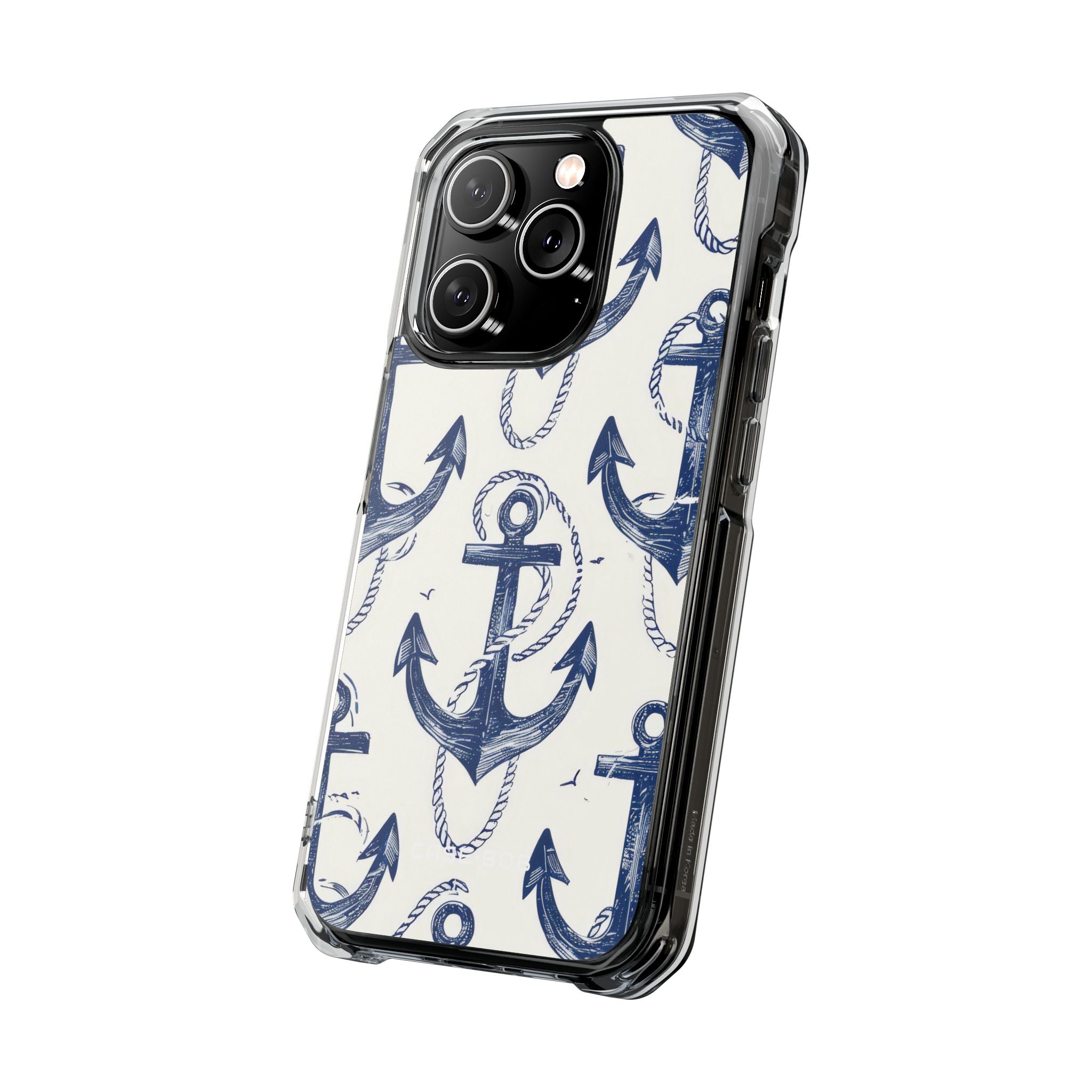 Navy Anchor Loop iPhone 14 Pro Case - Impact