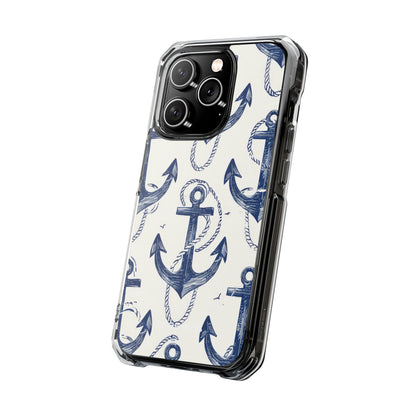 Navy Anchor Loop iPhone 14 Pro Case - Impact
