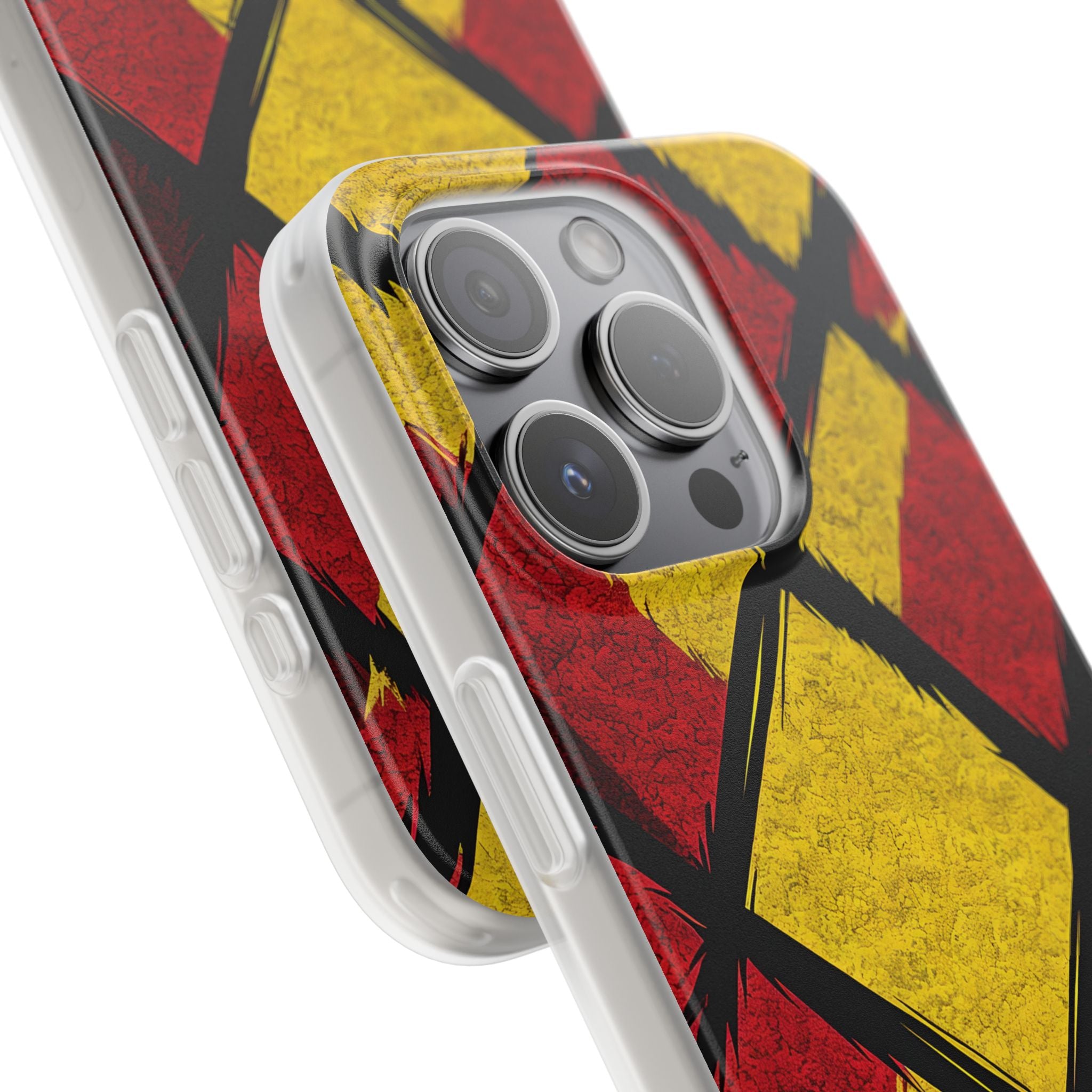 Vibrant Geometric Diamonds iPhone 15 Pro - Soft Case