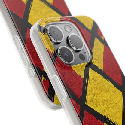Vibrant Geometric Diamonds iPhone 15 Pro - Soft Case