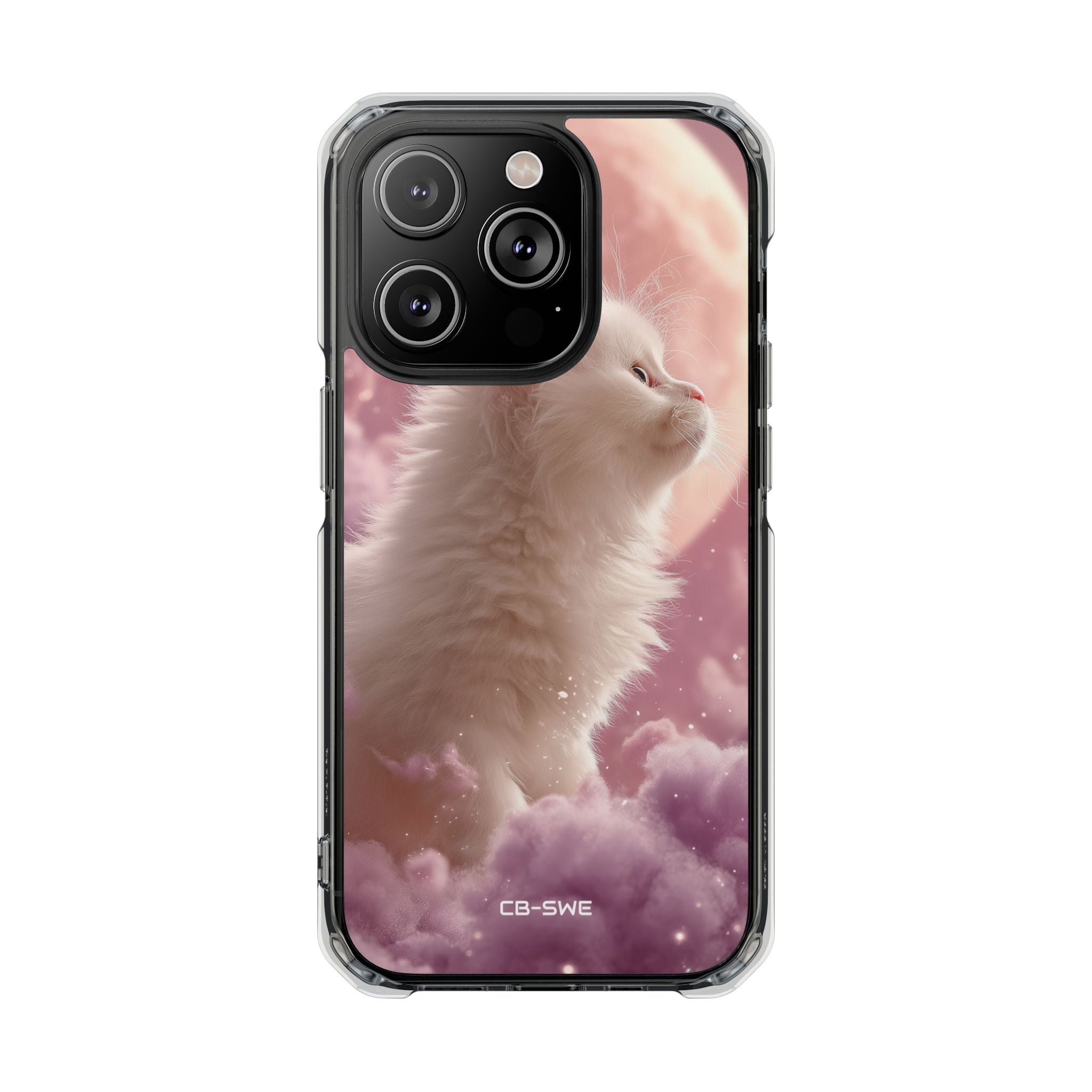 Lunar Cat Soars iPhone Case - Impact