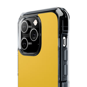 Saffron Yellow | Phone Case for iPhone (Clear Impact Case - Magnetic)