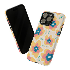 Yellow Happy Flower - Protective Phone Case