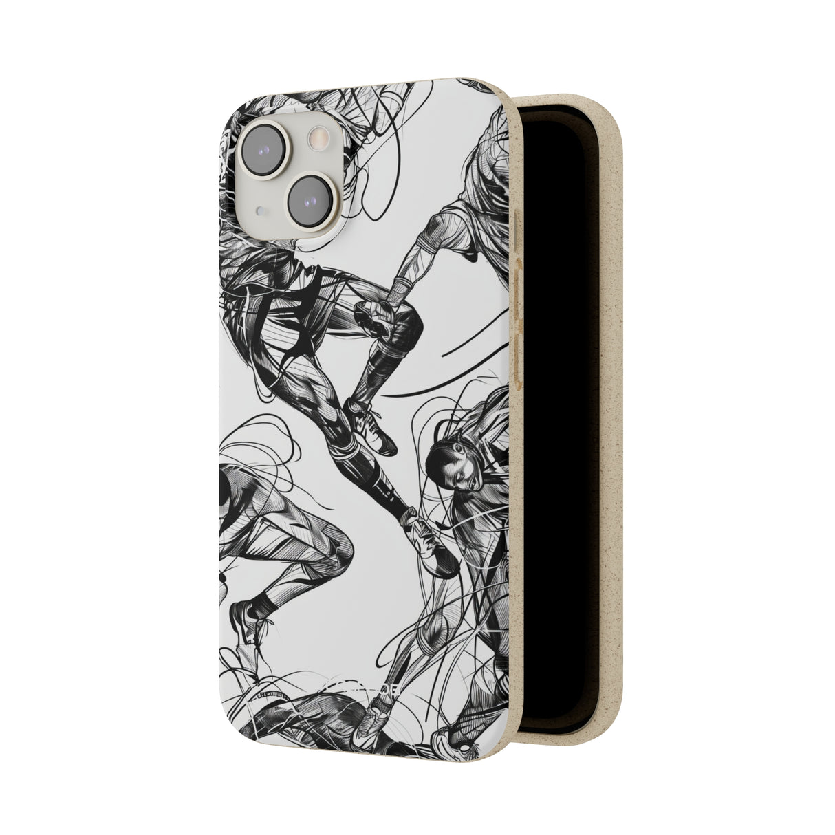 Dynamic Athletic Surrealism | Biodegradable Phone Case