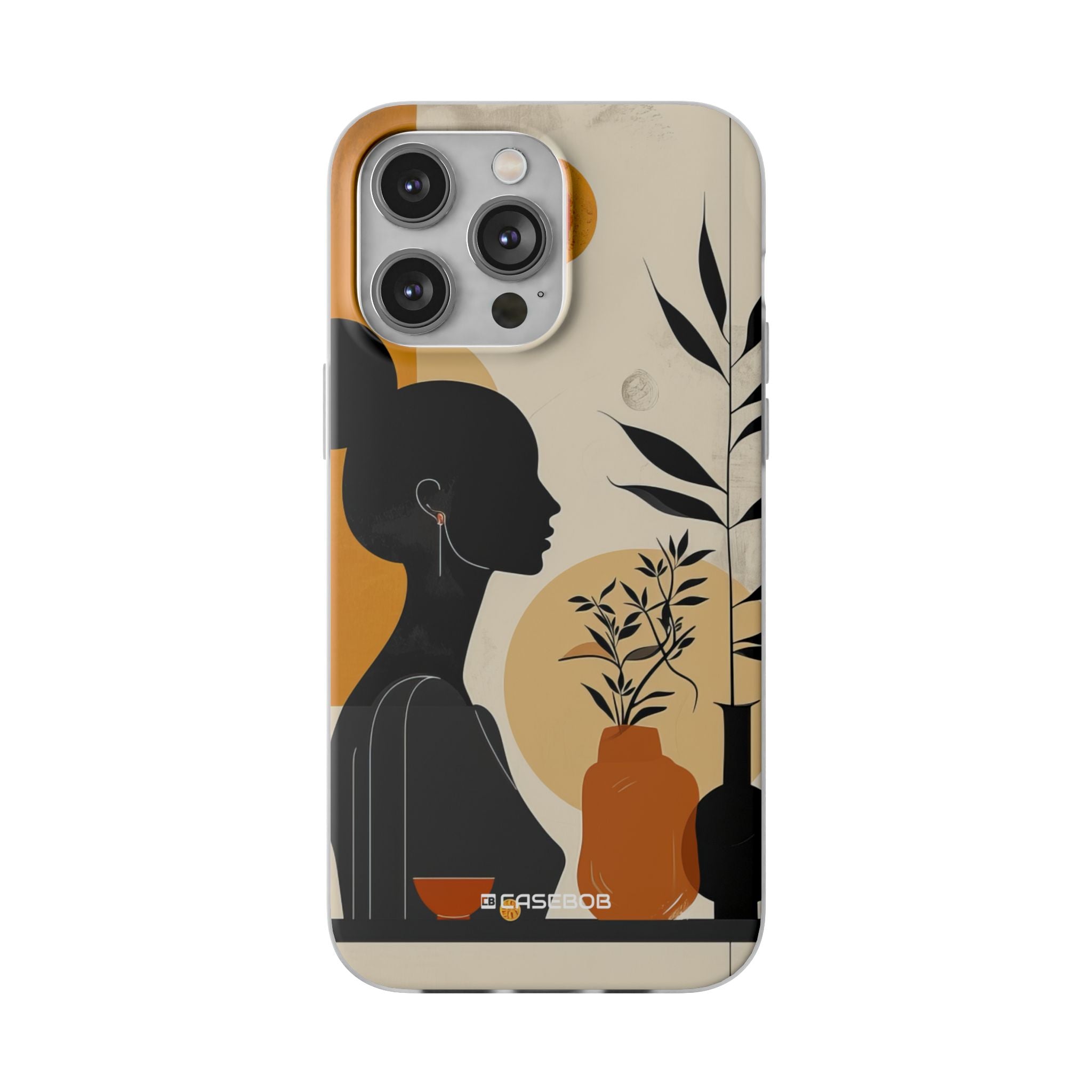 Modern Silhouette Tranquility | Flexible Phone Case for iPhone