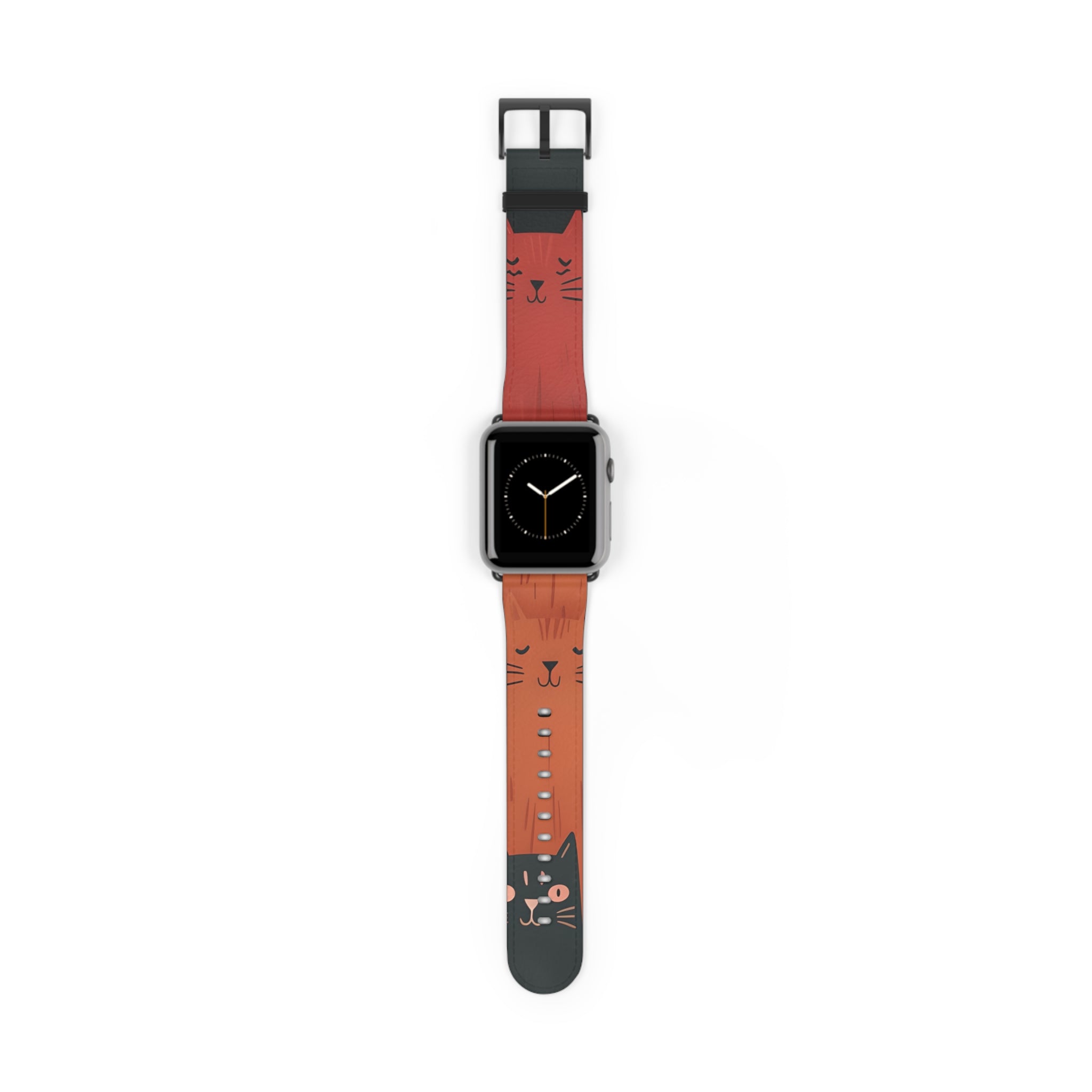 Cat Columns Orange - Watch Band