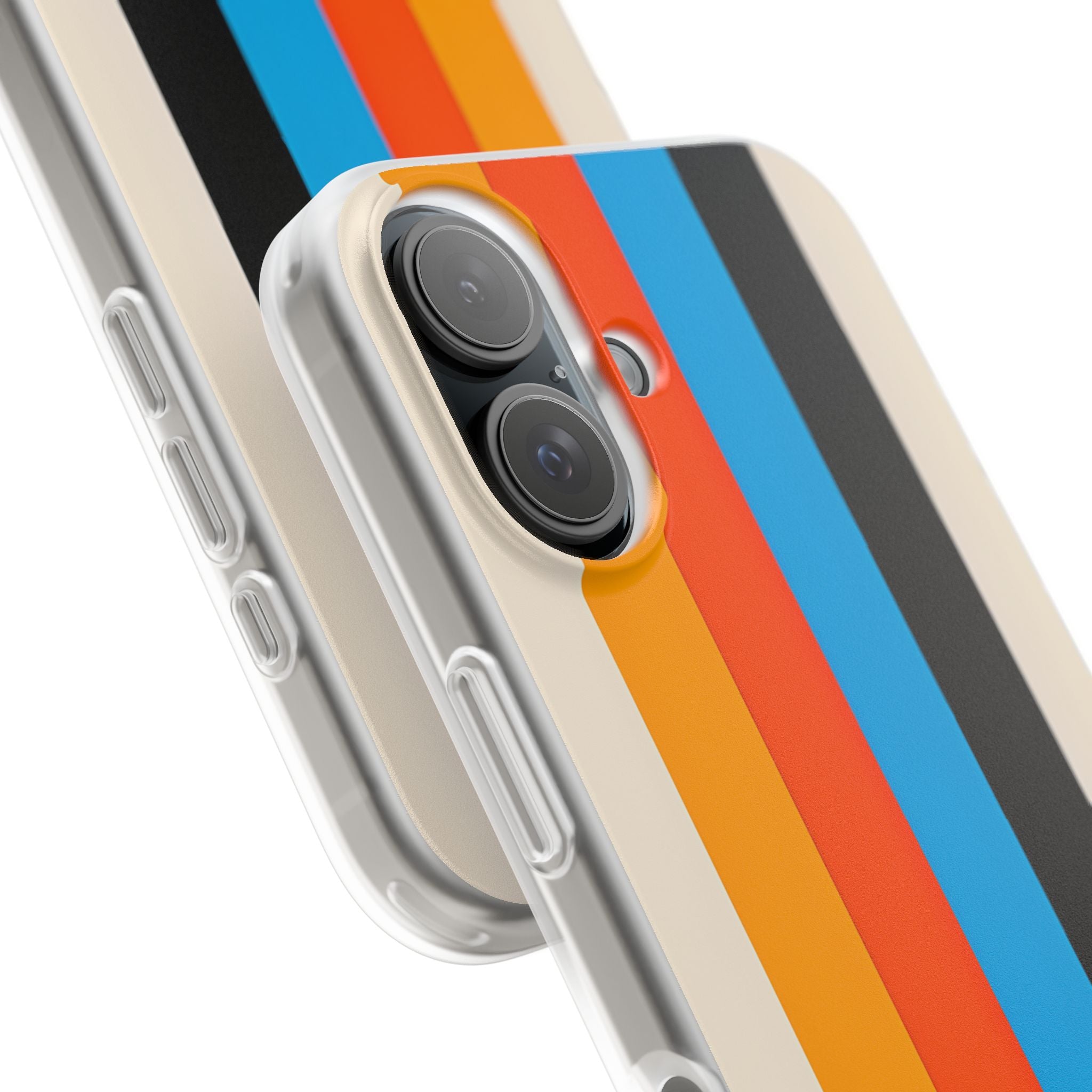 Vivid Stripe Harmony iPhone 16 Case - Soft