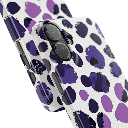 Purple Inkblots iPhone 16 - Slim Phone Case