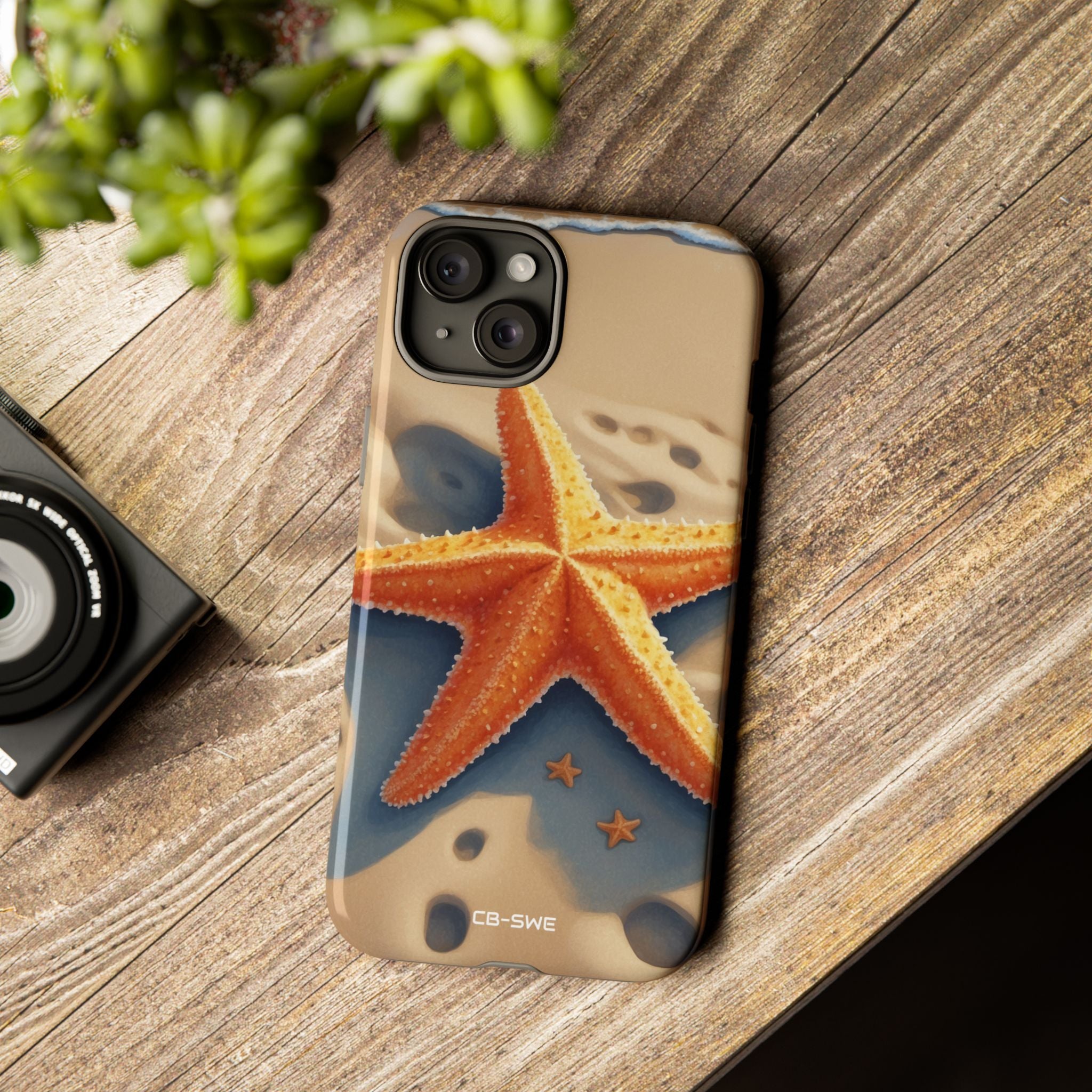 Starfish Rests On Sand - iPhone Case