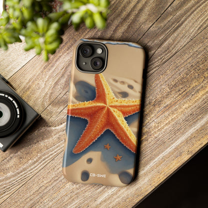 Starfish Rests On Sand - iPhone Case