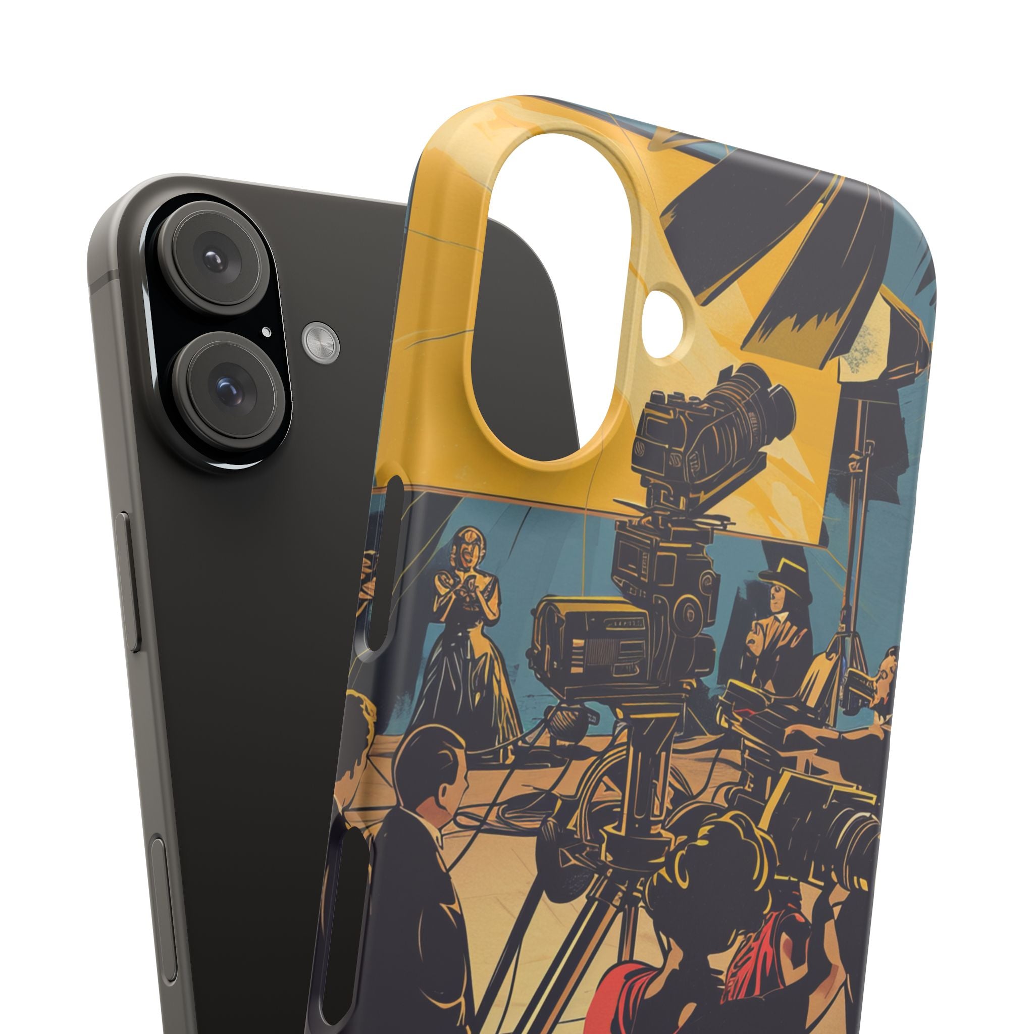 Golden Era Cinematic Spotlight iPhone 16 - Slim Phone Case