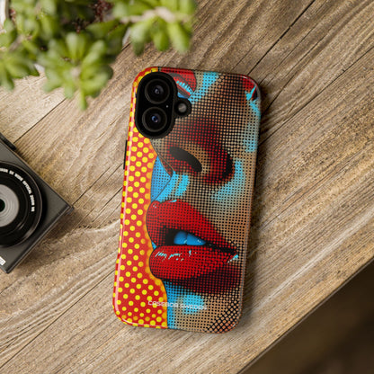 Yellow Red Pop Art Portrait - Tough iPhone 16 Phone Case