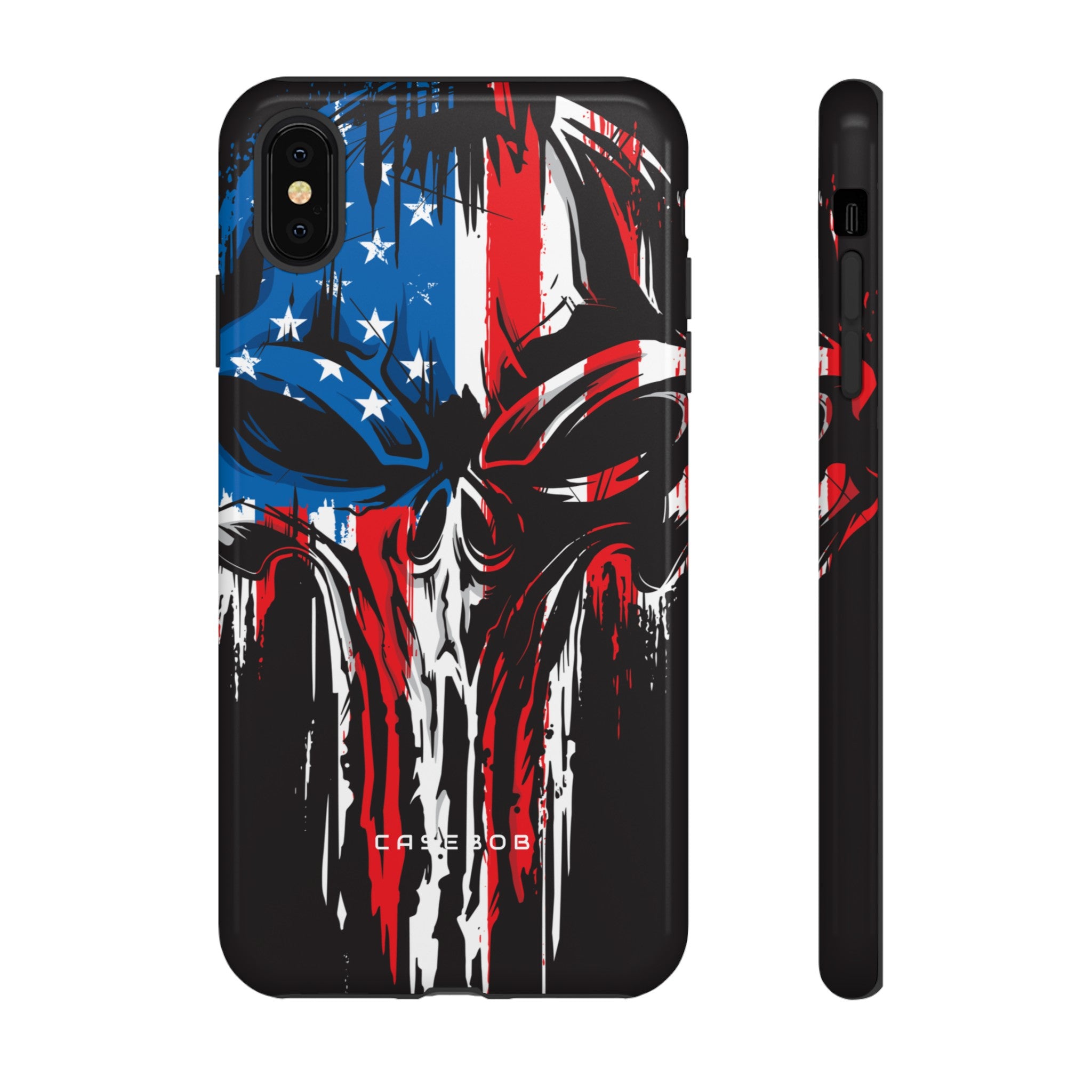 Military Grunge Skull Patriotic - Protective Phone Case