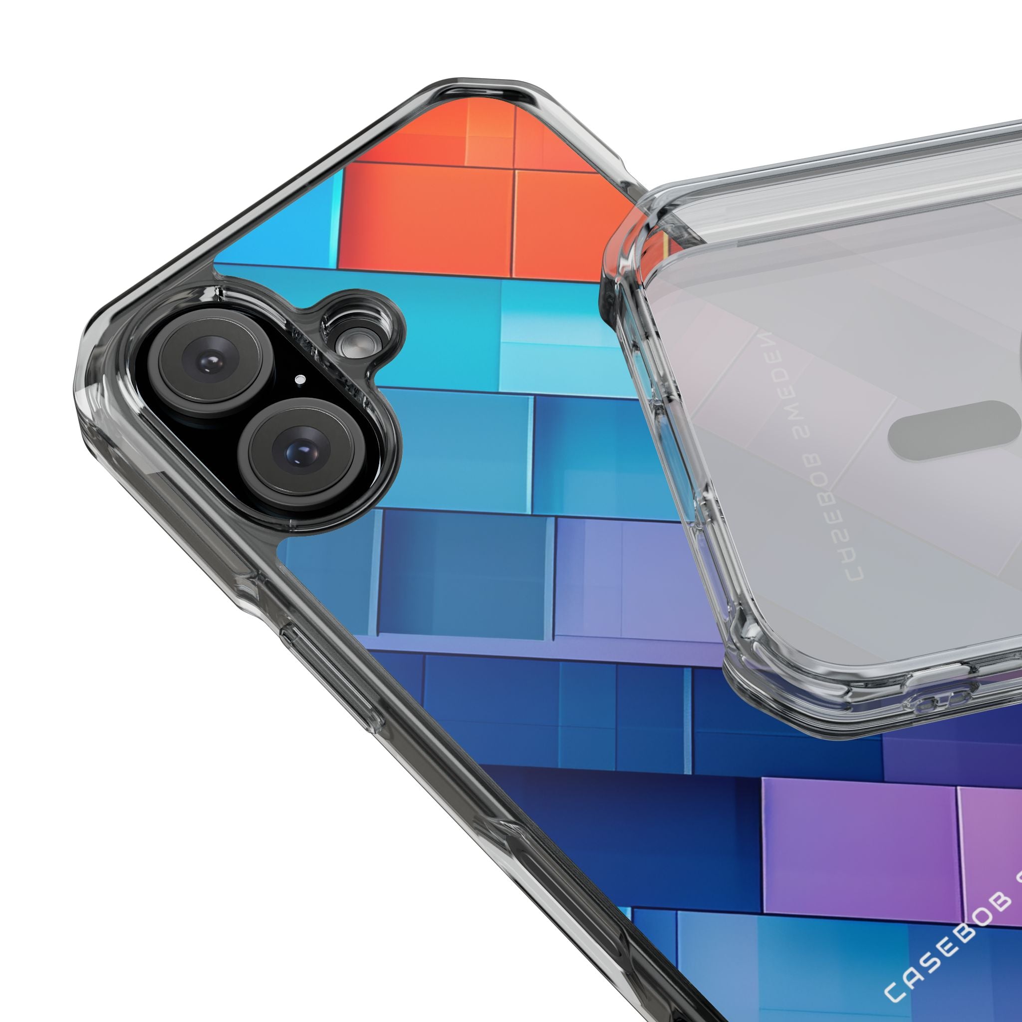 Vibrant GeoFlow iPhone 16 - Clear Impact Phone Case