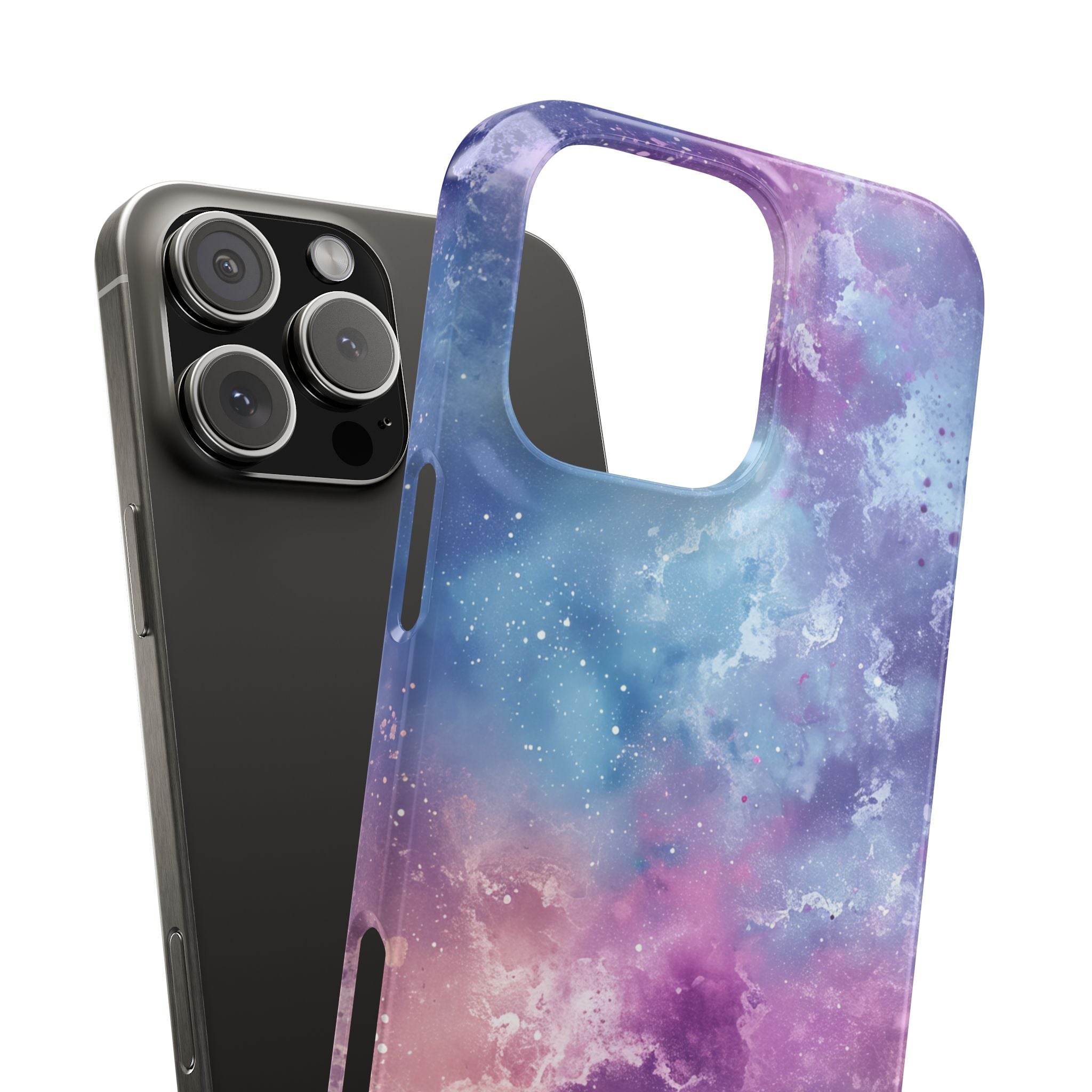 Cosmic Nebula Swirls - Slim iPhone 16 Phone Case