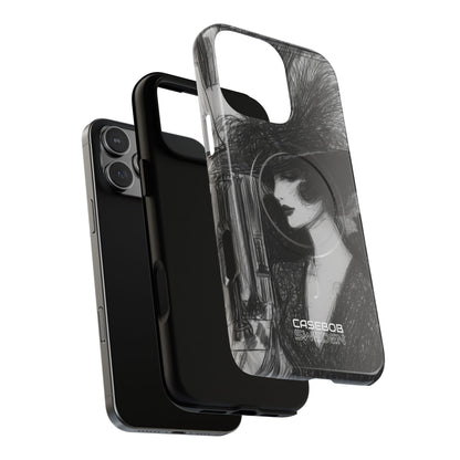 Vintage Feather Elegance iPhone 16 - Tough+