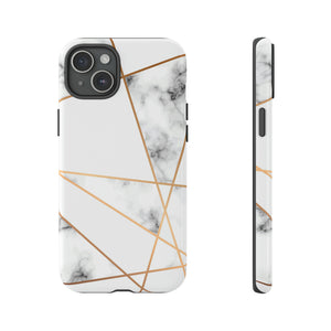 Marble Geometric - Protective Phone Case