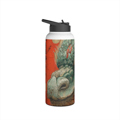 Dragon's Gaze Crimson - Stainless Steel Water Bottle
