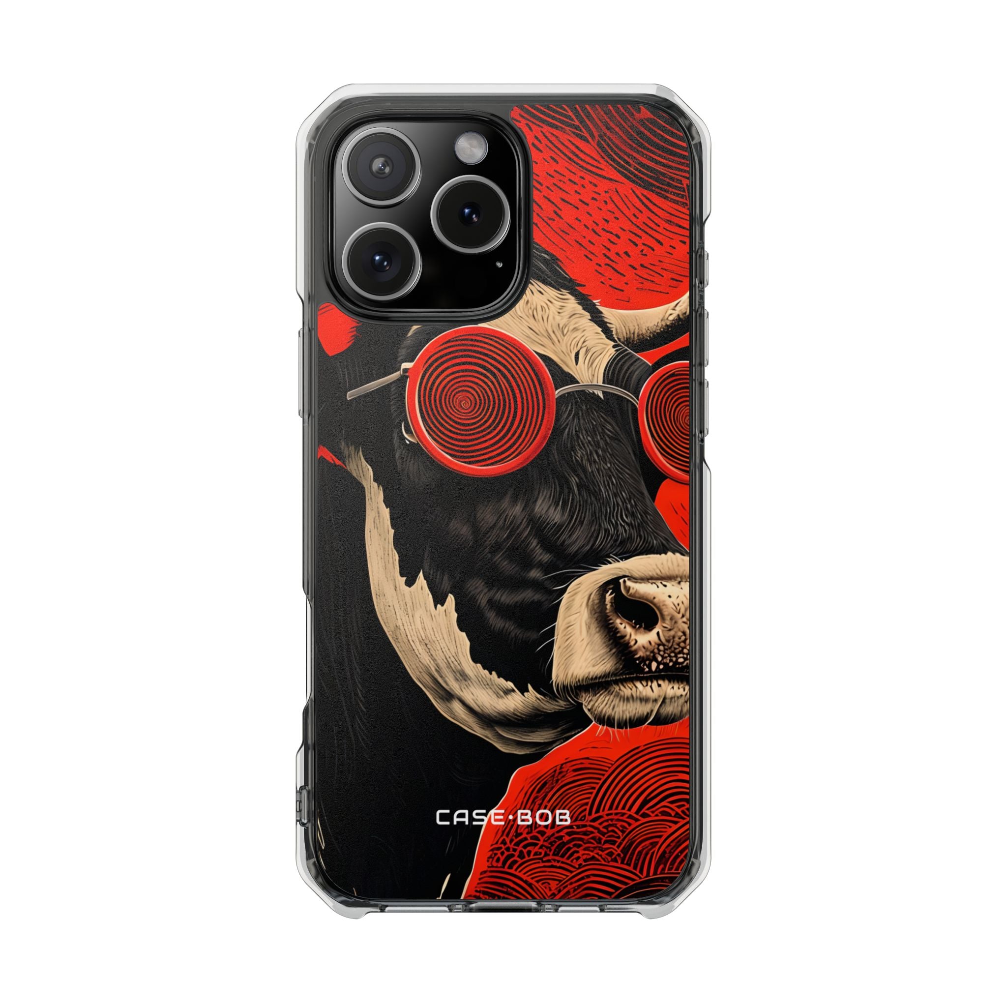Hypnotic Cow iPhone 16 Pro Max Case - Impact