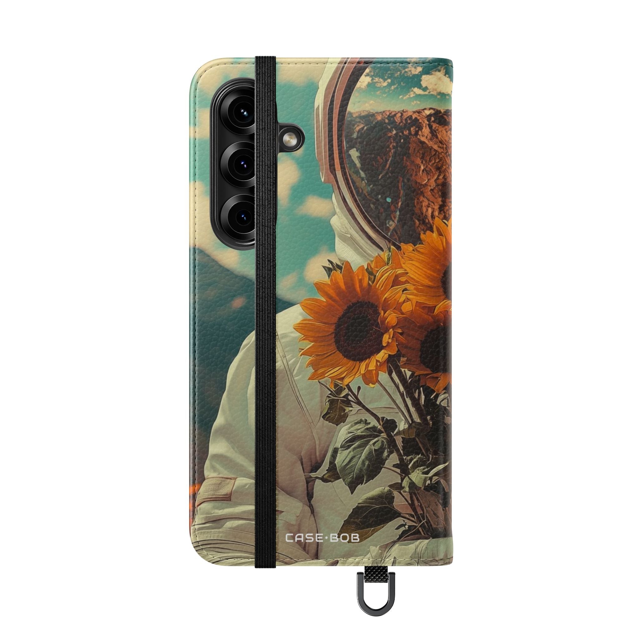 Auringonkukka Astronaut - Samsung S25 Case - Lompakko