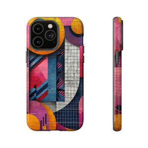 Lively Neon Geometry - Protective Phone Case