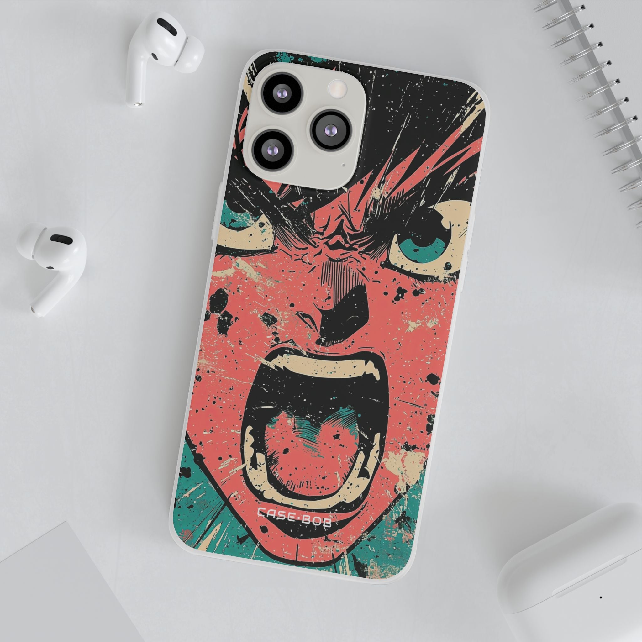 Screaming Face Pink iPhone 13 Pro Max - Soft