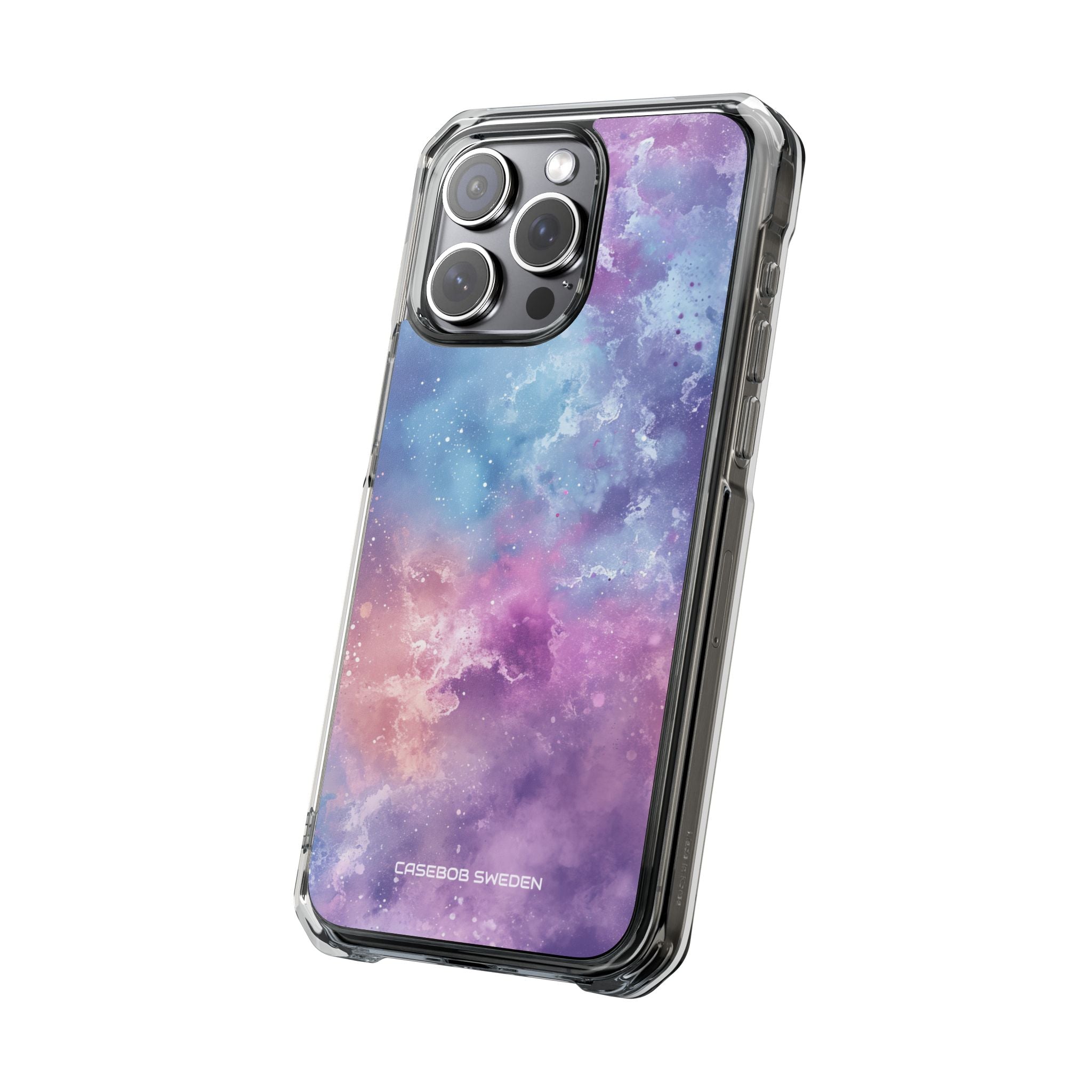 Cosmic Nebula Swirls - Clear Impact iPhone 15 Phone Case