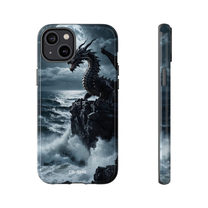 Dragon Roars Against Sea - iPhone Case