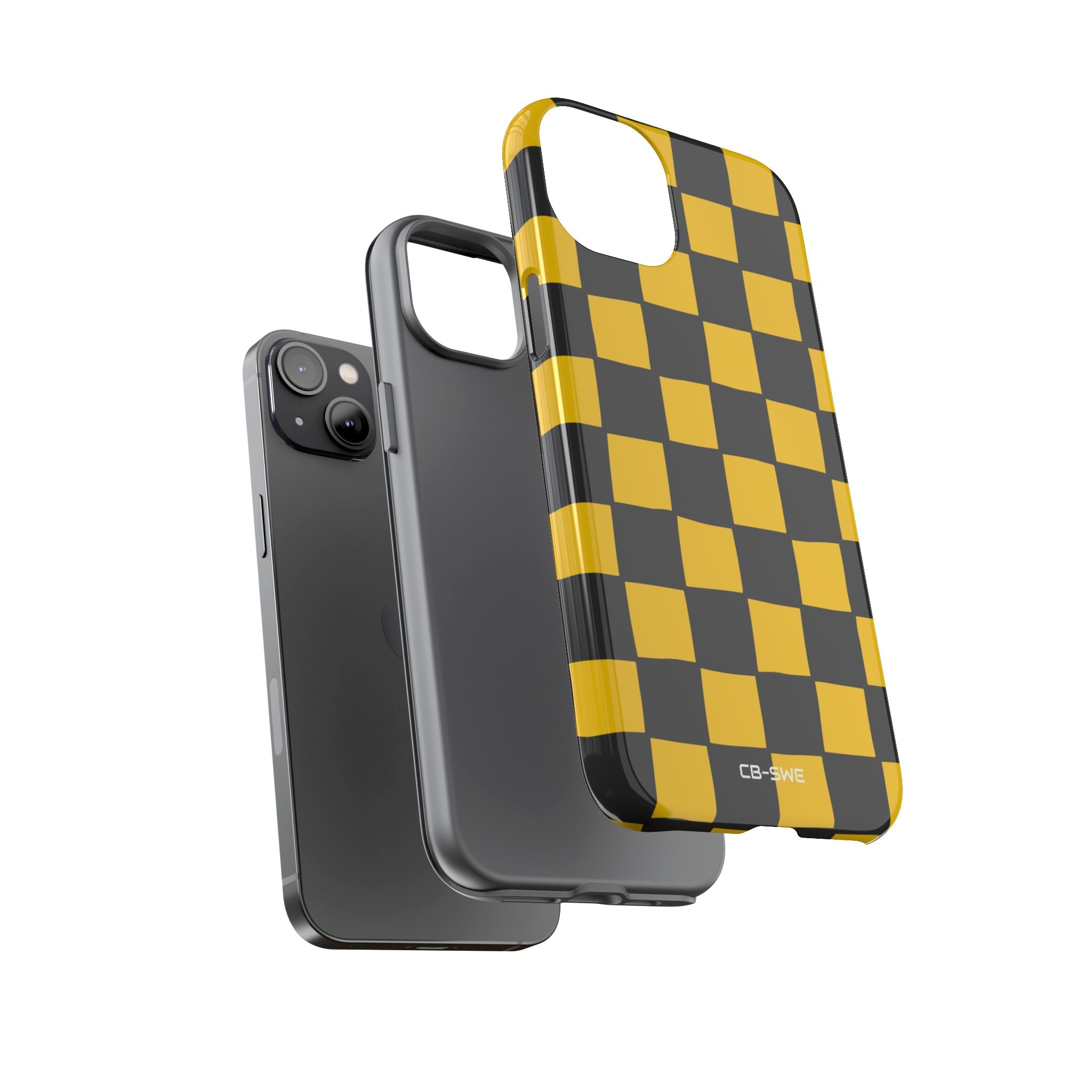Yellow Squares Dance - iPhone Case