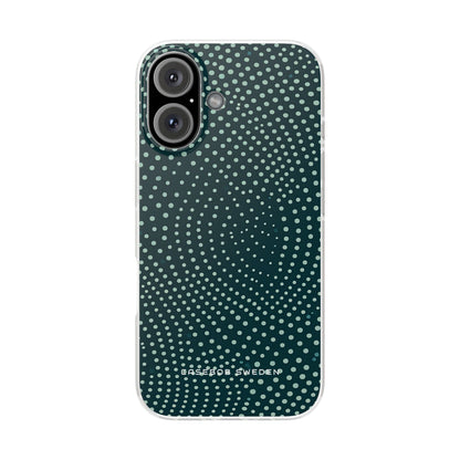 Teal Rippleflow iPhone 16 - Flexi Phone Case