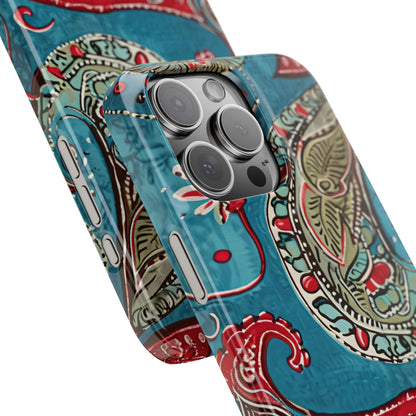 Vintage Paisley Elegance iPhone 16 - Slim Phone Case