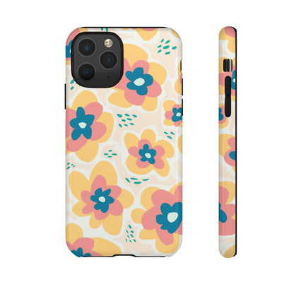 Yellow Happy Flower - Protective Phone Case