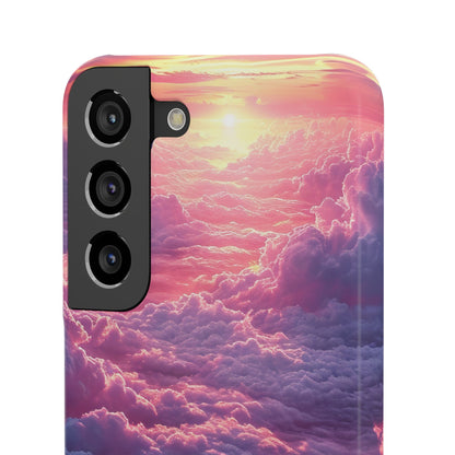 Pink Purple Clouds - Slim Samsung S22 Phone Case